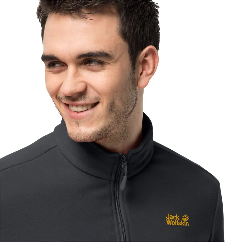 Jack Wolfskin Men's Gecko Fleece 1/4 Zip - Phantom-3